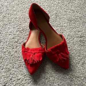 J Crew Tassel Flats